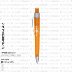 Alternative view of CANETA PLÁSTICA  SPX-00204-LAR NA COR LARANJA