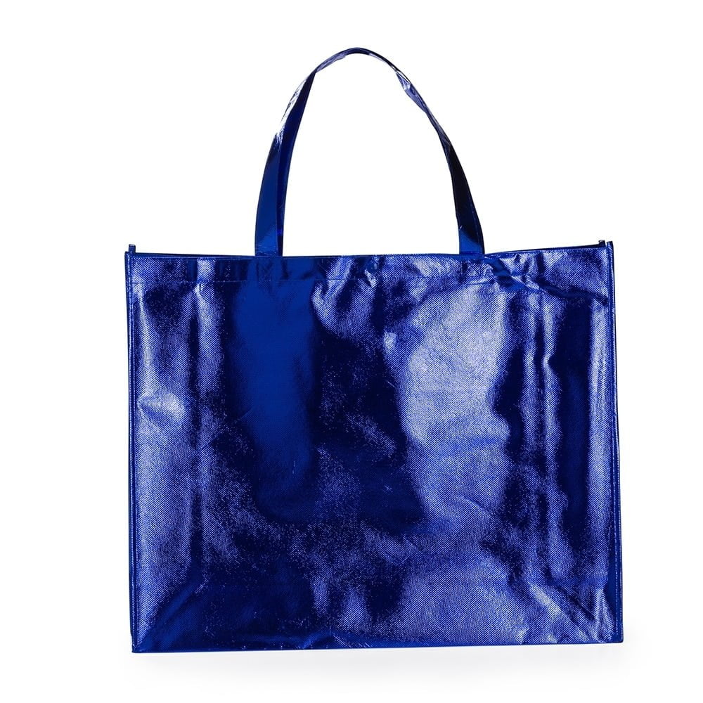SACOLA EM TNT REVESTIDA C/ PLASTICO SPX-18537G-AZU NA COR AZUL - Imagem 2