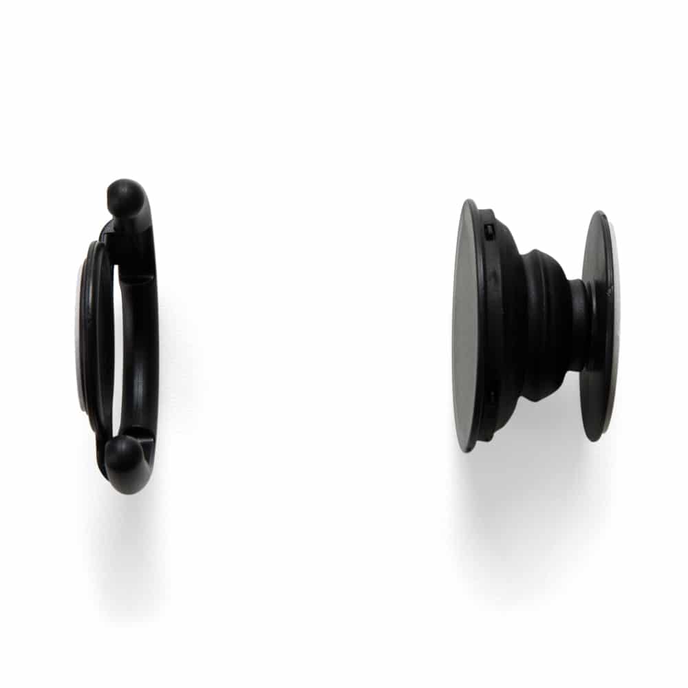 POP SOCKET SPX-13888-SEM EMBALAGEM-PRE NA COR PRATA - Imagem 2