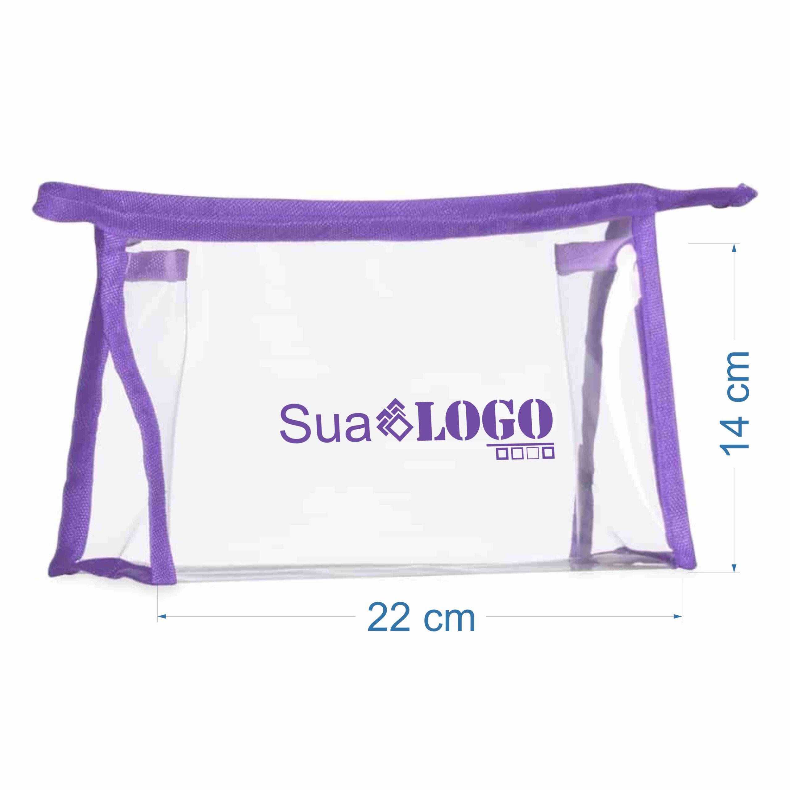 NECESSAIRE PLÁSTICA SPX-02092-ROX/TRA NA COR ROXO - Imagem 2