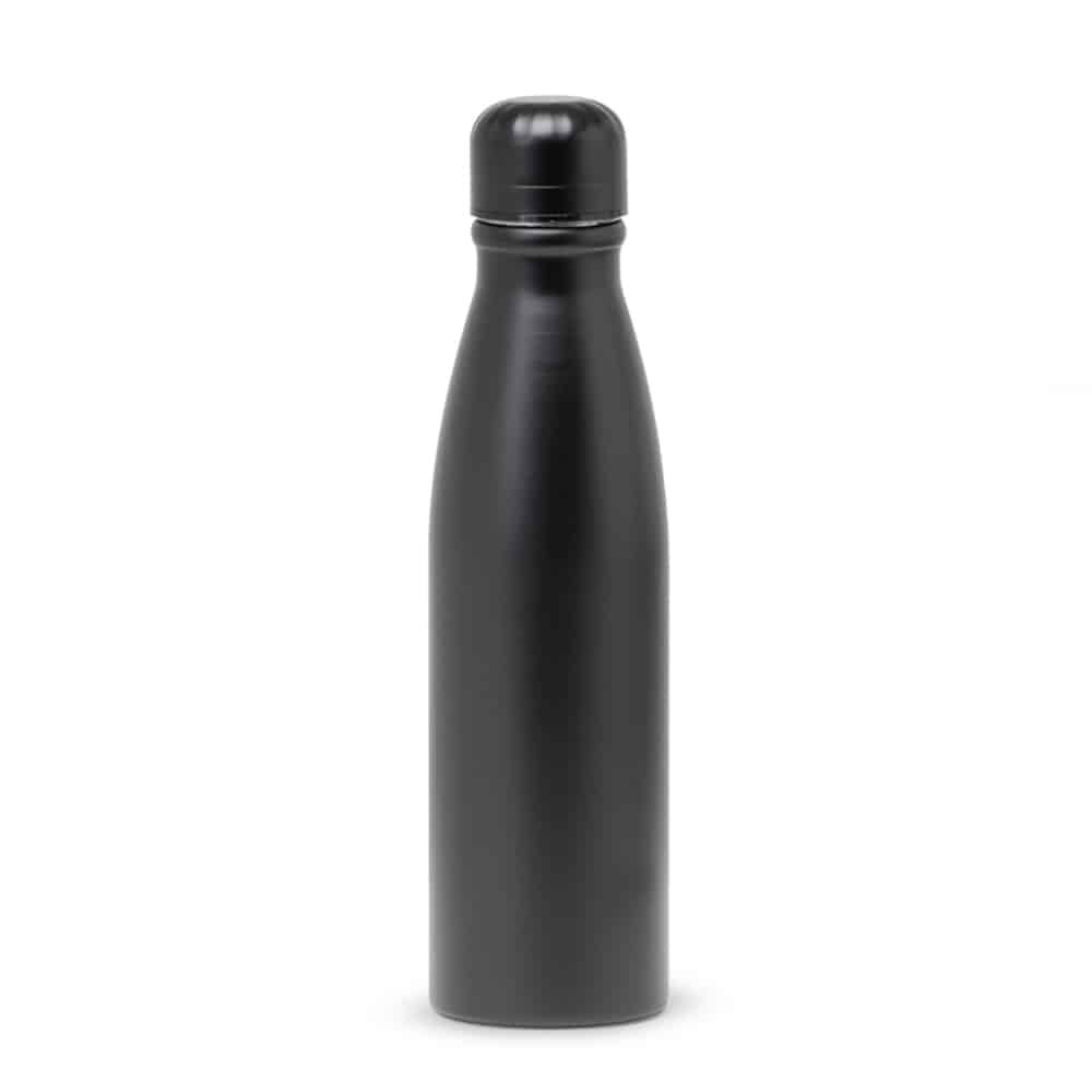 GARRAFA LISA FOSCA ALUMINIO 600ML SPX-14880-PRE NA COR PRETO