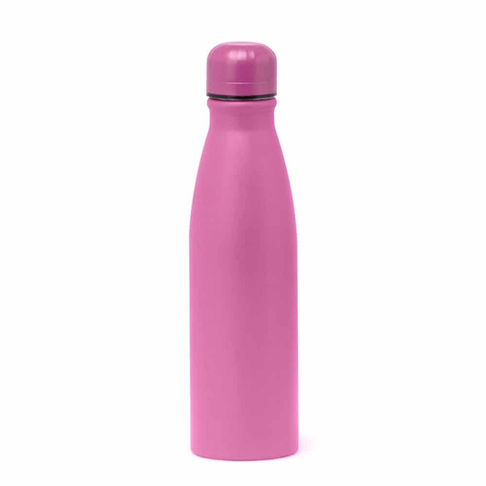 GARRAFA LISA FOSCA ALUMINIO 600ML SPX-14880-ROS NA COR ROSA