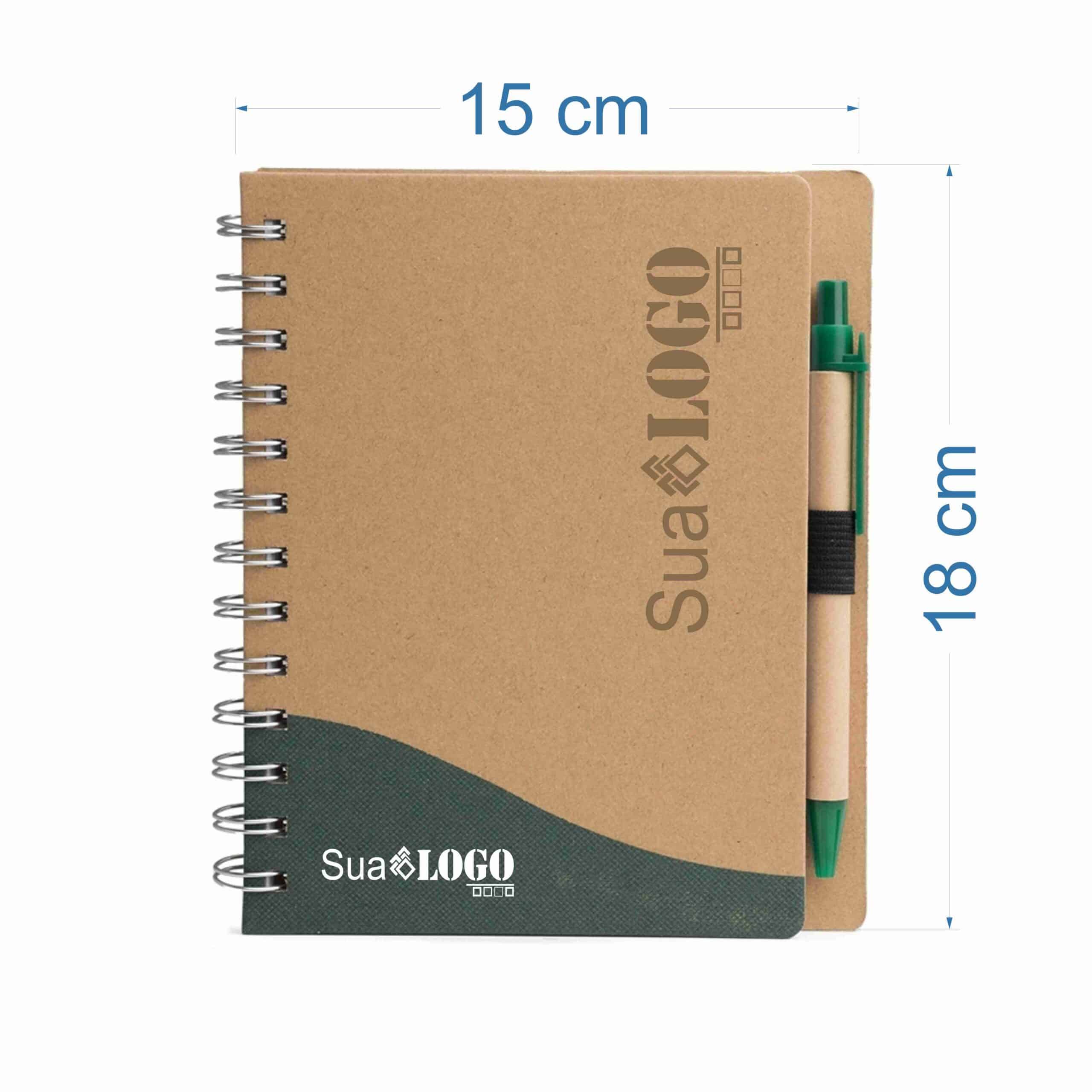 BLOCO DE ANOTAÇÕES COM CANETA SPX-06098-VD NA COR BEGE - Imagem 2