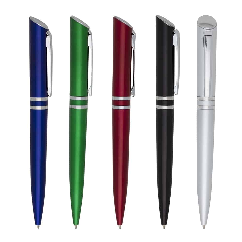 CANETA PLÁSTICA C/ 2 ANEIS SPX-12415-AZU NA COR AZUL - Imagem 2