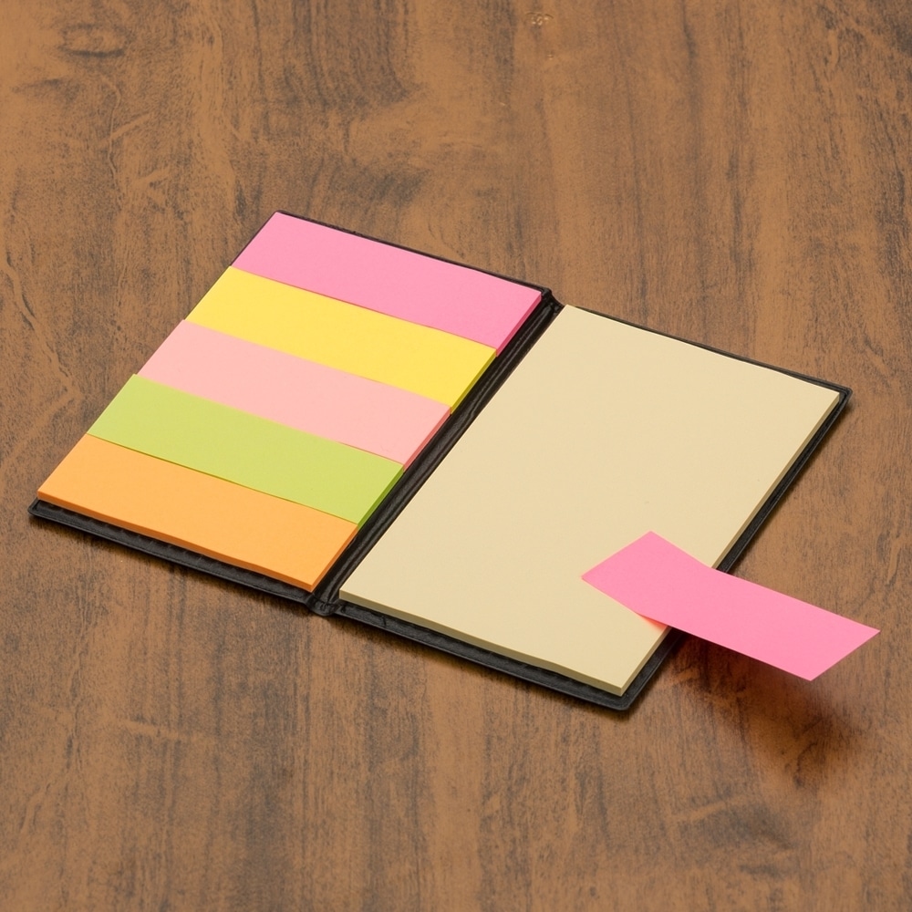 BLOCO DE ANOT. C/ AUTOADESIVOS SPX-10191-PRE NA COR PRETO - Imagem 2