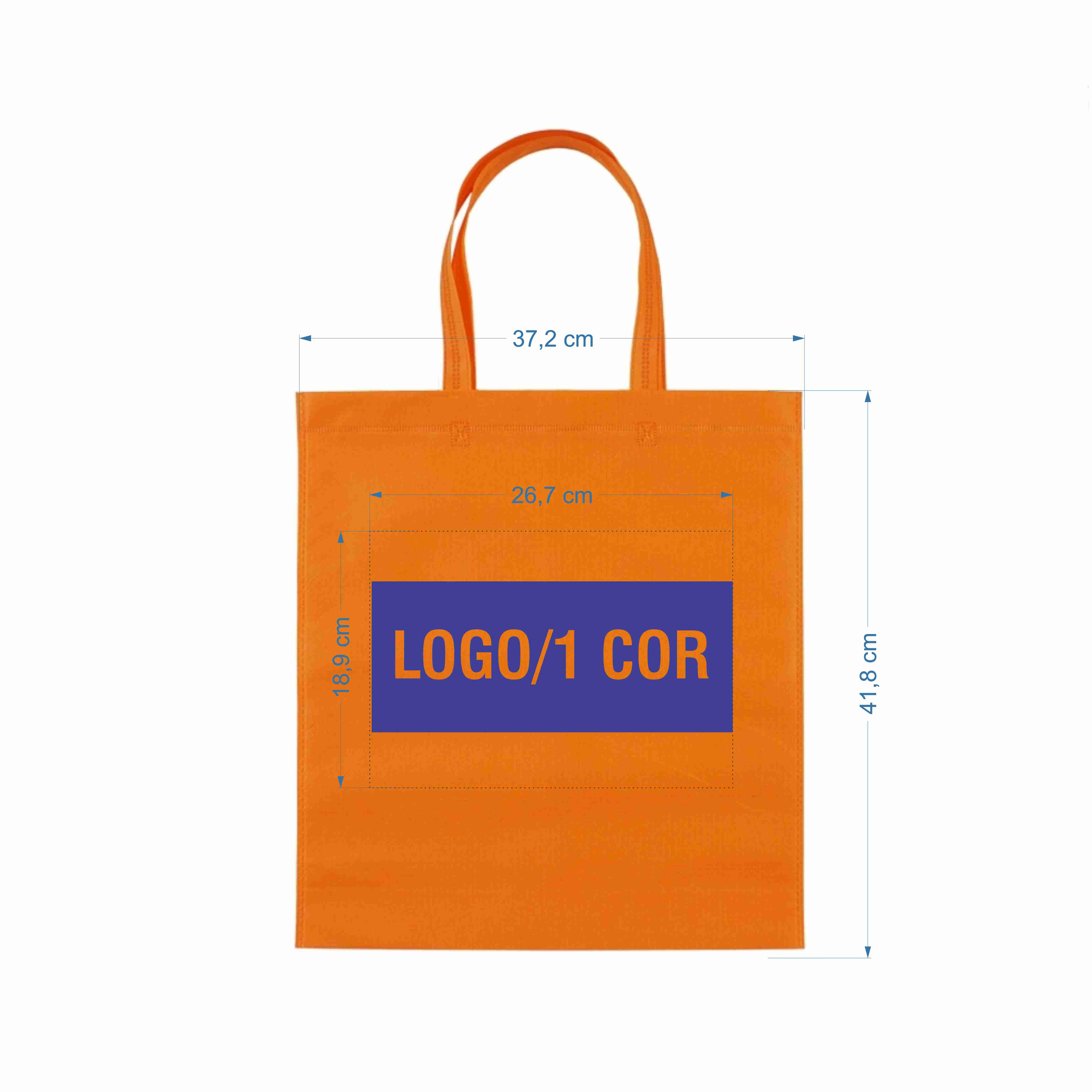 SACOLA DE TNT SPX-13780N-LAR NA COR LARANJA - Imagem 2