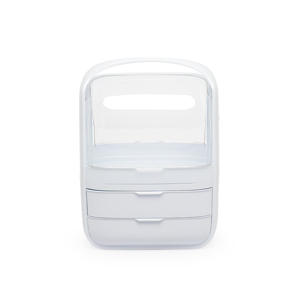 CAIXA ORGANIZADORA DE COSMÉTICOS SPX-08031-BCO NA COR BRANCO