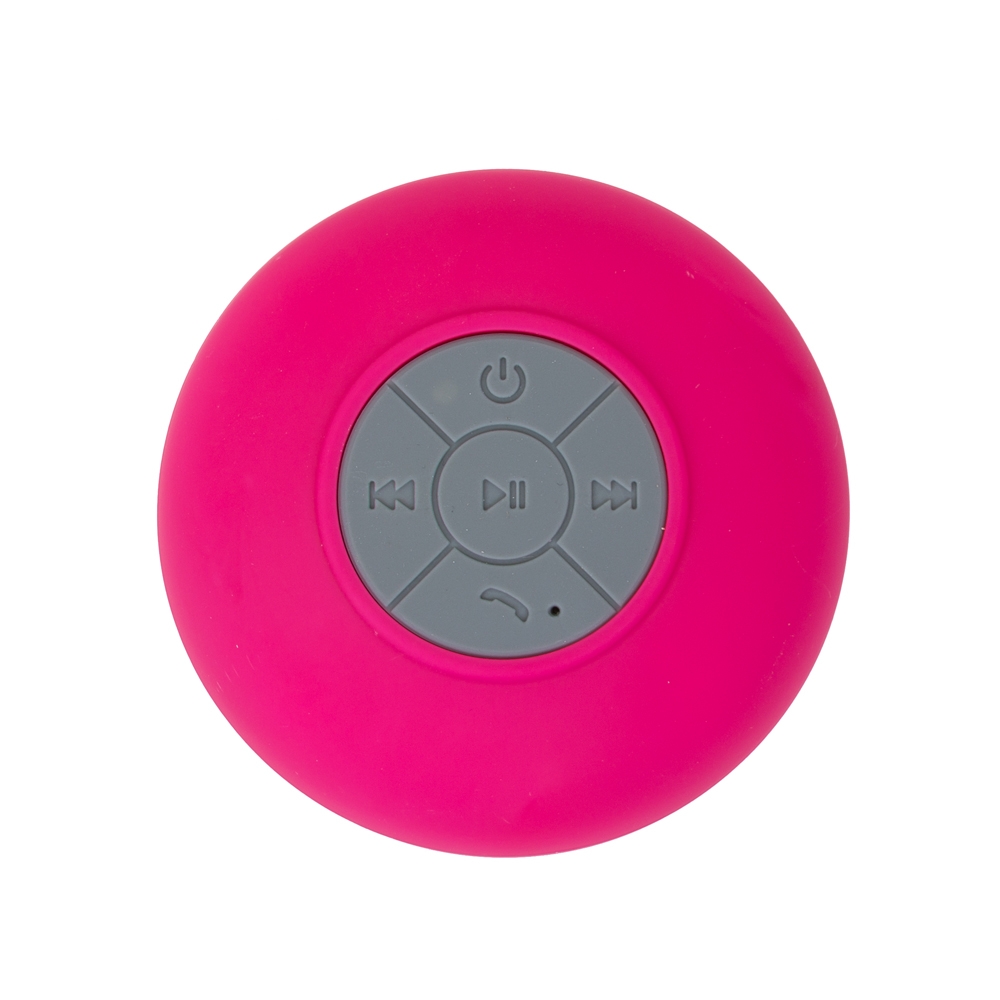 CAIXINHA DE SOM C/VENTOSA CAIXA ACRÍLICA  SPX-12926AC-RSE NA COR ROSA