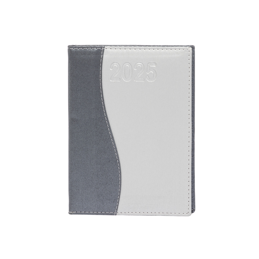 AGENDA COURO SINTETICO SPX-12294 NA COR PRATA OU CINZA