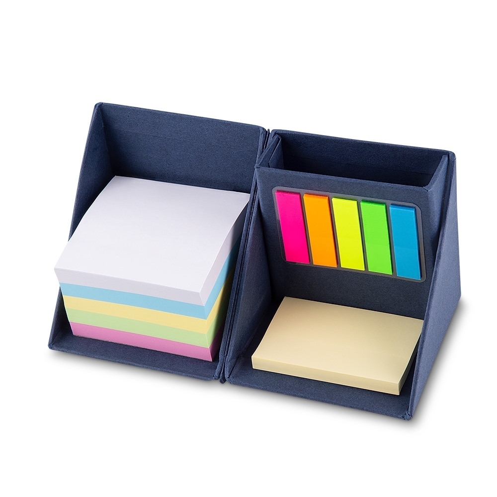 BLOCO DE ANOTAÇÕES CUBO  SPX-12516B-AZU NA COR AZUL