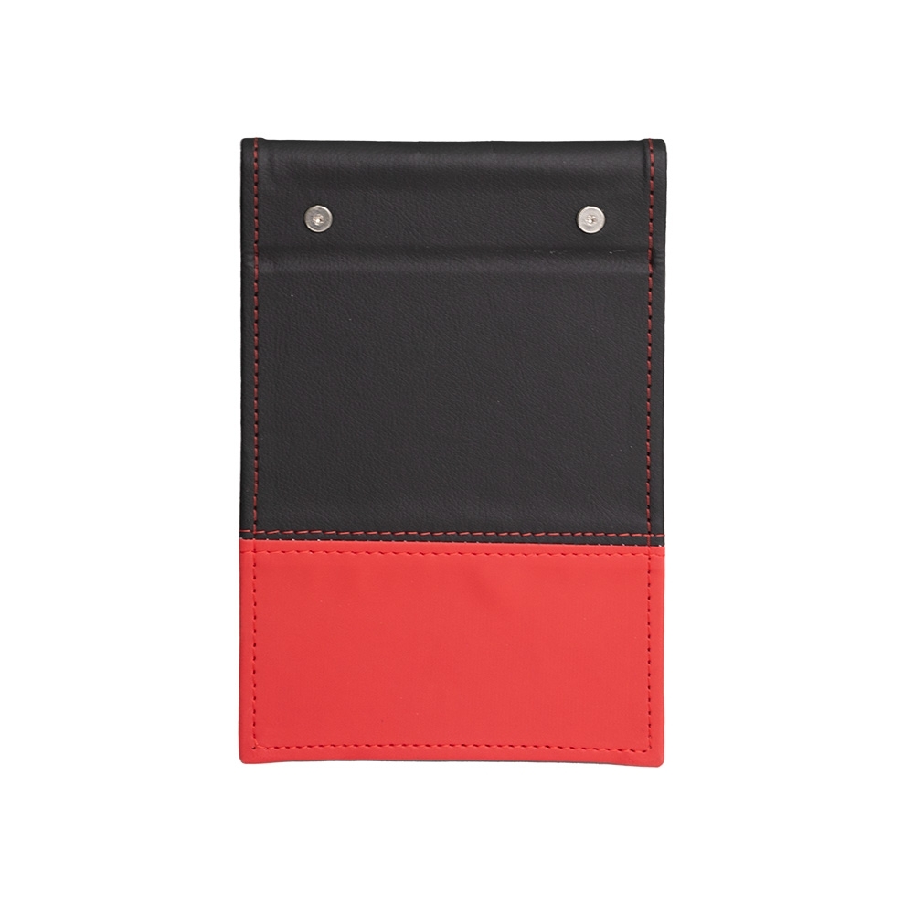 BLOCO DE ANOTAÇÕES EM COURO SINTÉTICO E PORTA CANETA SPX-14911-VM NA COR VERMELHO