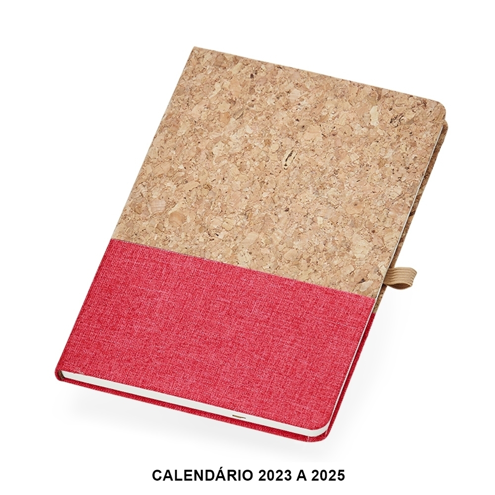 CADERNETA A5 CORTIÇA SPX-18112-VM NA COR BEGE