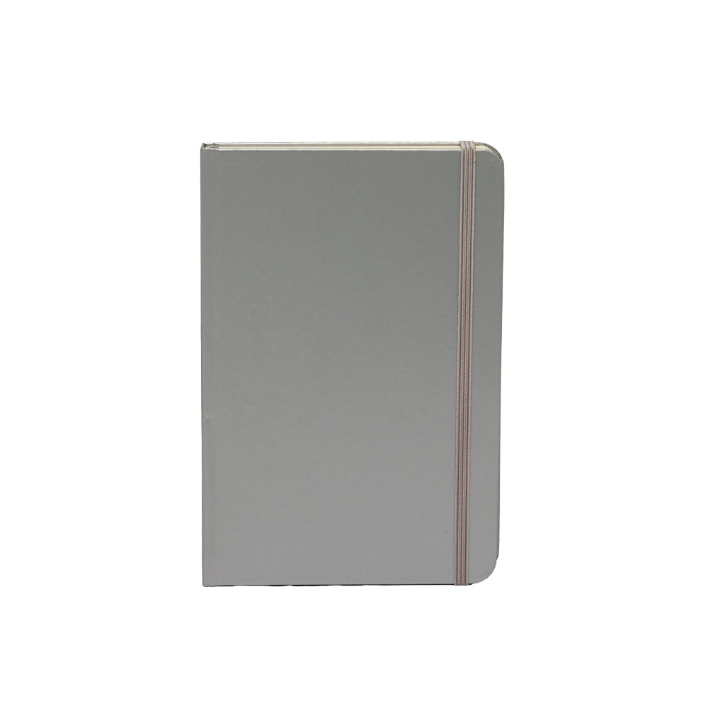 CADERNETA CAPA DURA SPX-15144-PRA NA COR PRATA