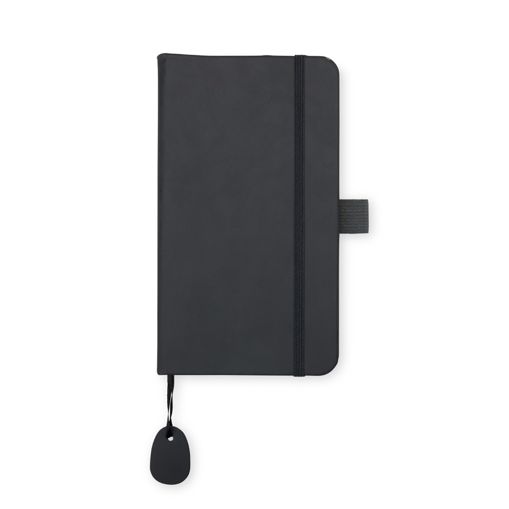 CADERNETA EMBORRACHADA SPX-08181-PRE NA COR PRETO