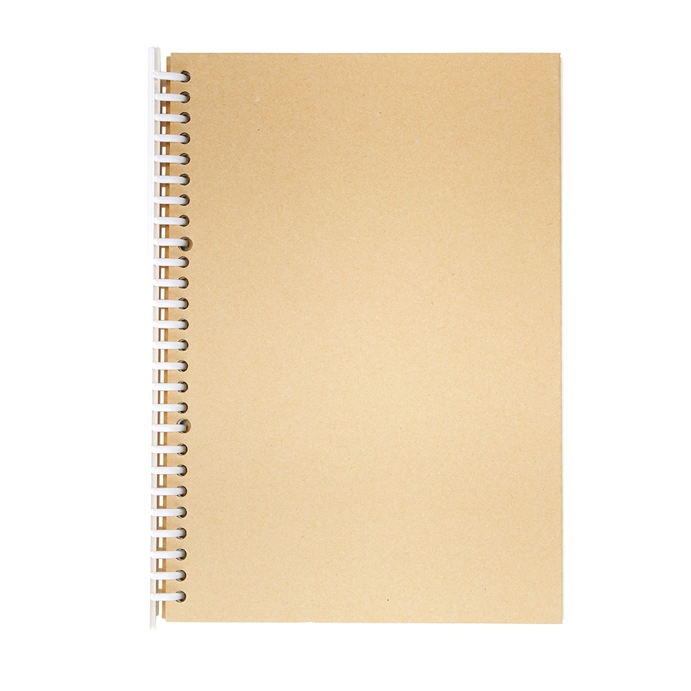 CADERNO WIIRE-O COM CAPA DURA SPX-05061-KRA NA COR KRAFT