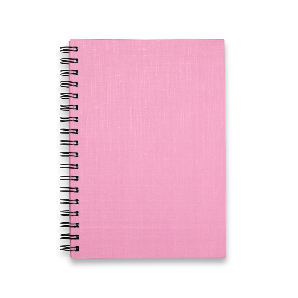 CADERNO CAPA LINHO SPX-15231-ROS NA COR ROSA