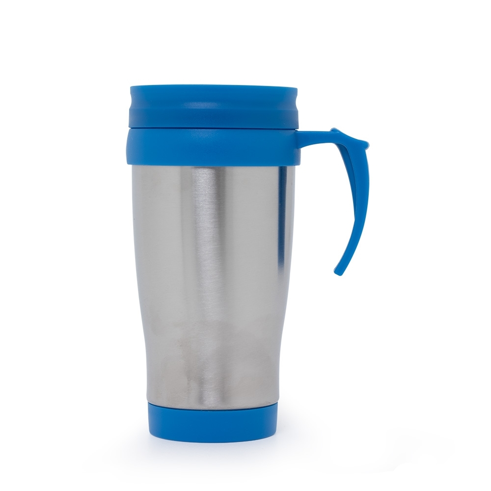 CANECA INOX 400ML SPX-03889B-INO/AZU NA COR INOX