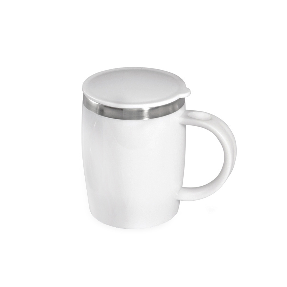 CANECA PLÁSTICA 400ML SPX-14617-BCO NA COR BRANCO