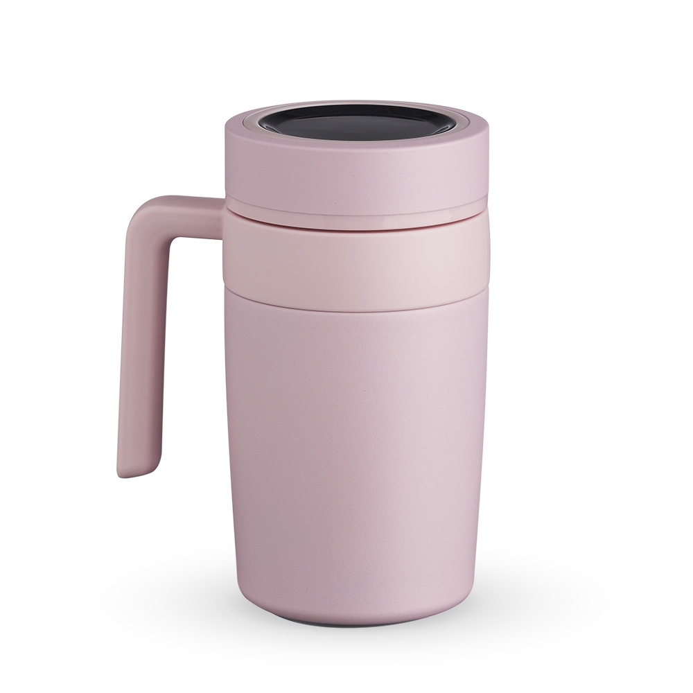 CANECA TERMICA 500ML C/ TERMÔMETRO  SPX-18641-ROS NA COR ROSA