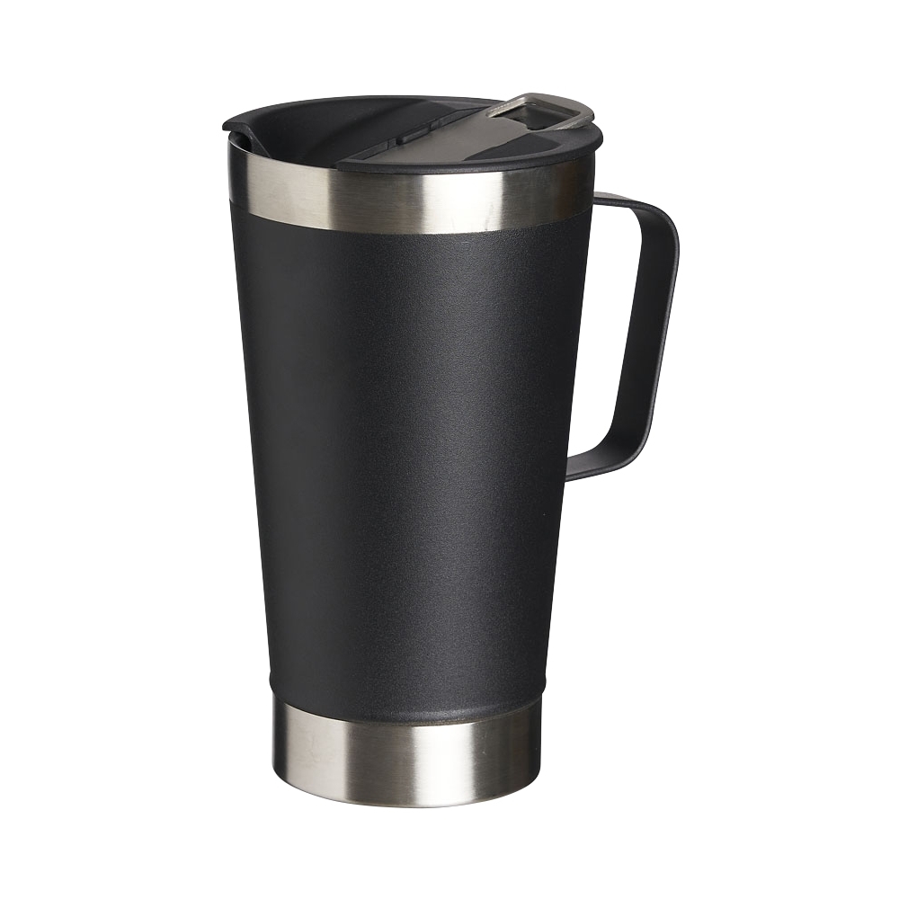 CANECA TÉRMICA 500ML *LISA C/ ABRIDOR SPX-04082L-PRE NA COR PRETO