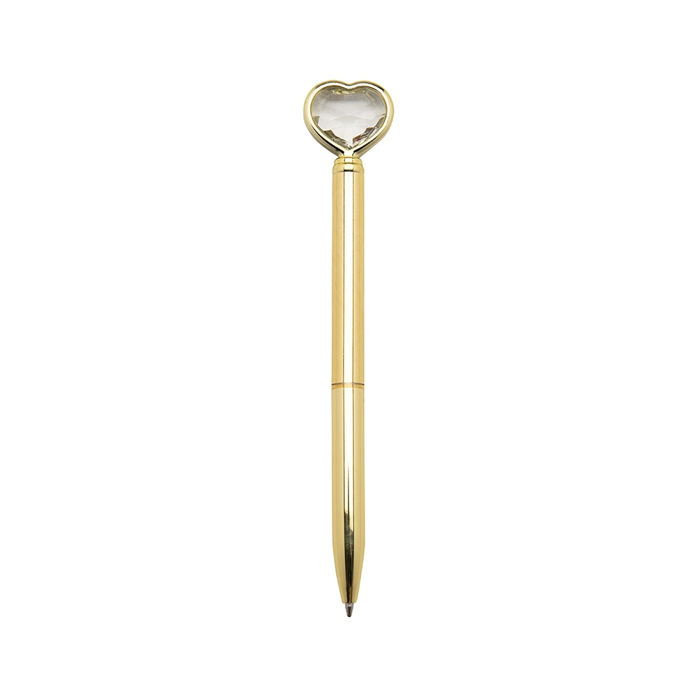 CANETA METAL CORAÇÃO SPX-14656-DOU NA COR DOURADO