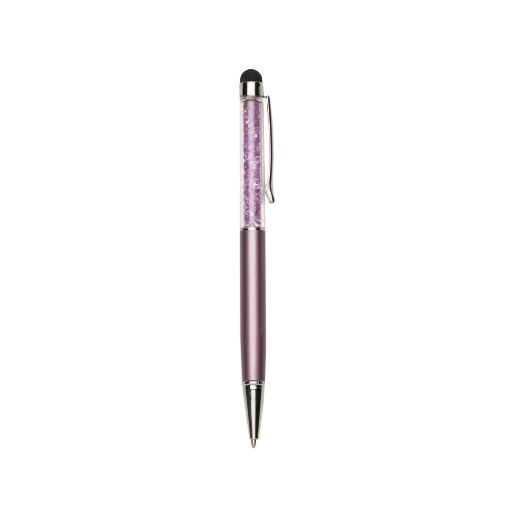 CANETA METAL TOUCH SPX-13311-ROX/PRE NA COR ROXO