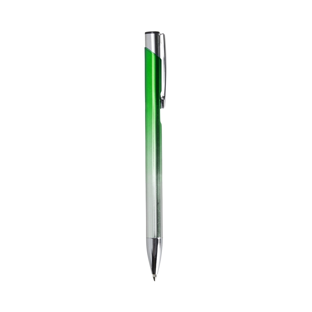 CANETA METAL BICOLOR    (ALGUMAS PEÇAS PODEM APRESENTAR DESCASCAMENTO, CASO OCORRA FAREMOS A TROCA) SPX-O@05088A-BIC/VD NA COR VERDE