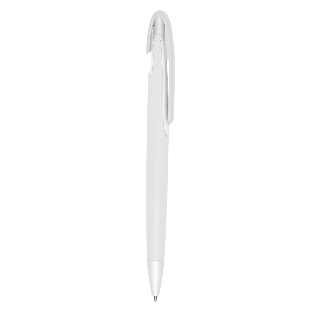 CANETA PLÁSTICA  SPX-12505-BCO/PRA NA COR BRANCO