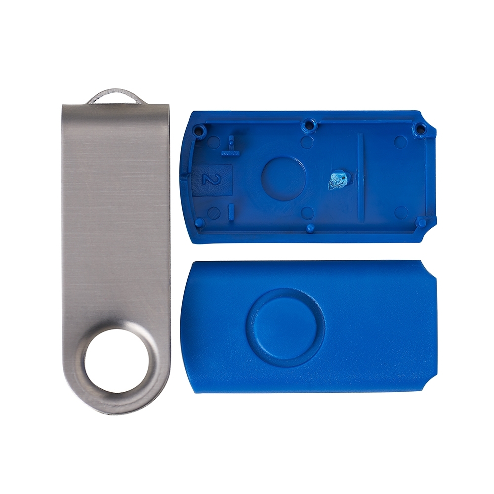 CARCAÇA P/ MEMORIA GIRATORIO ESCOVADA SPX-13960ES-AZU NA COR AZUL