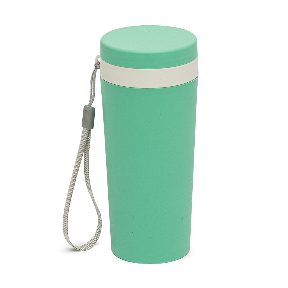 COPO FIBRA DE BAMBU 350ML SPX-03006A-VD NA COR VERDE