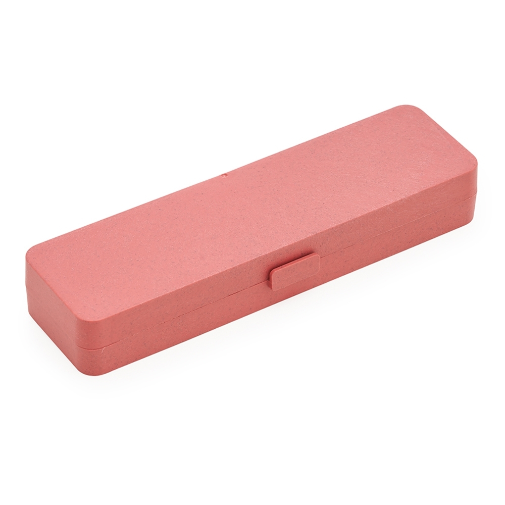 ESTOJO EM FIBRA DE BAMBU P/ CANETA SPX-10398P-VM NA COR VERMELHO