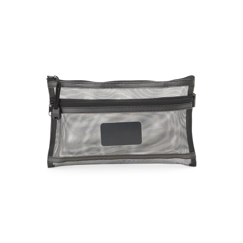 ESTOJO DE MALHA DE NYLON SPX-08089-PRE NA COR PRETO