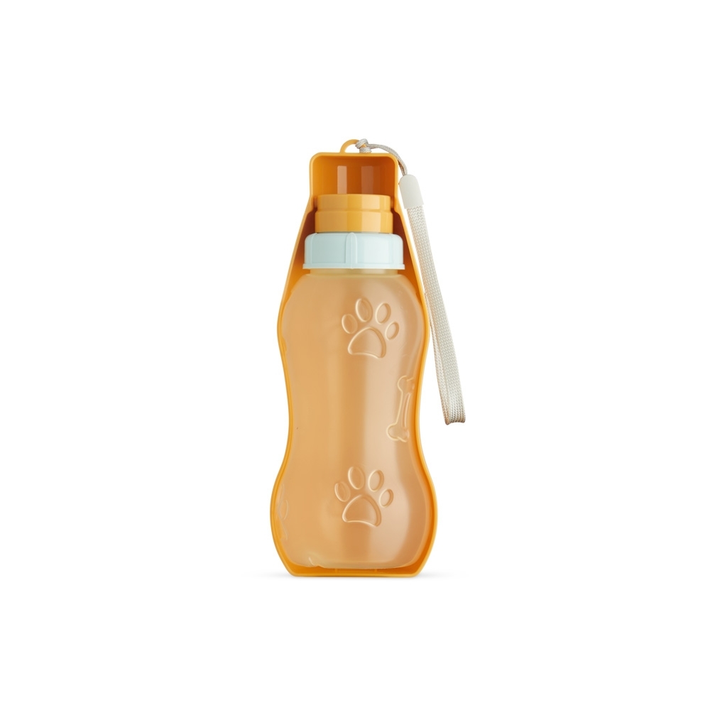GARRAFA BEBEDOURO PET 400ML SPX-03152-LAR NA COR LARANJA