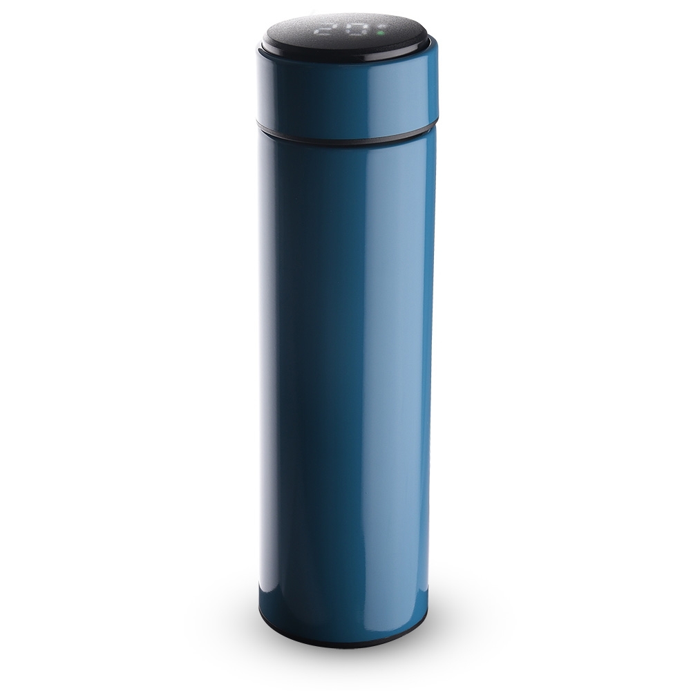 GARRAFA EM AÇO INOX PAREDE DUPLA 450ML SPX-14644-AZU NA COR AZUL