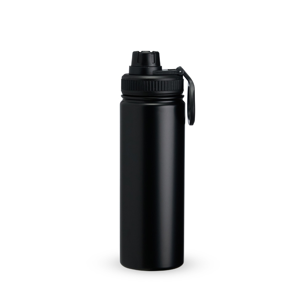 GARRAFA INOX DE 750ML SPX-18939-PRE NA COR PRETO