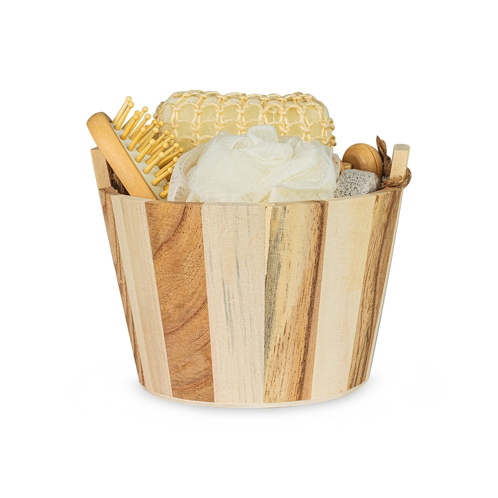 KIT BANHO 6 PEÇAS SPX-15228-BMB NA COR BAMBU