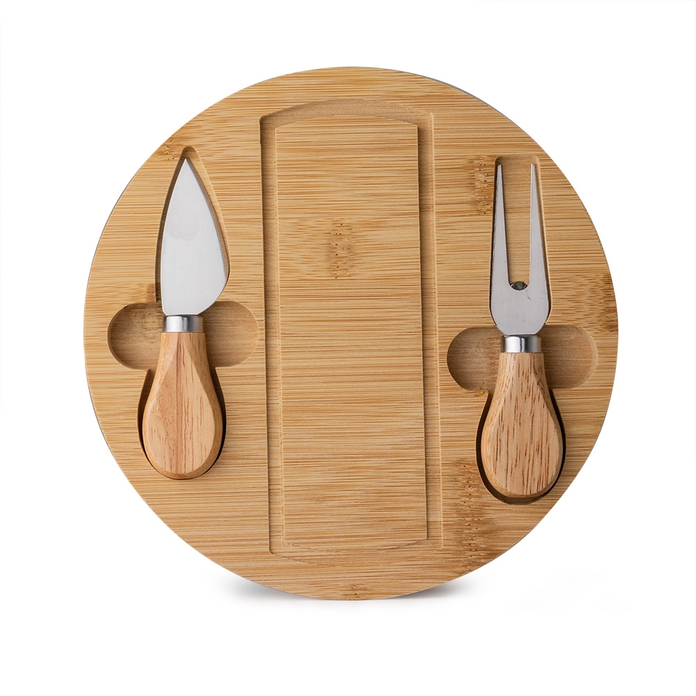 KIT QUEIJO 3 PEÇAS SPX-15086-MAD NA COR MADEIRA