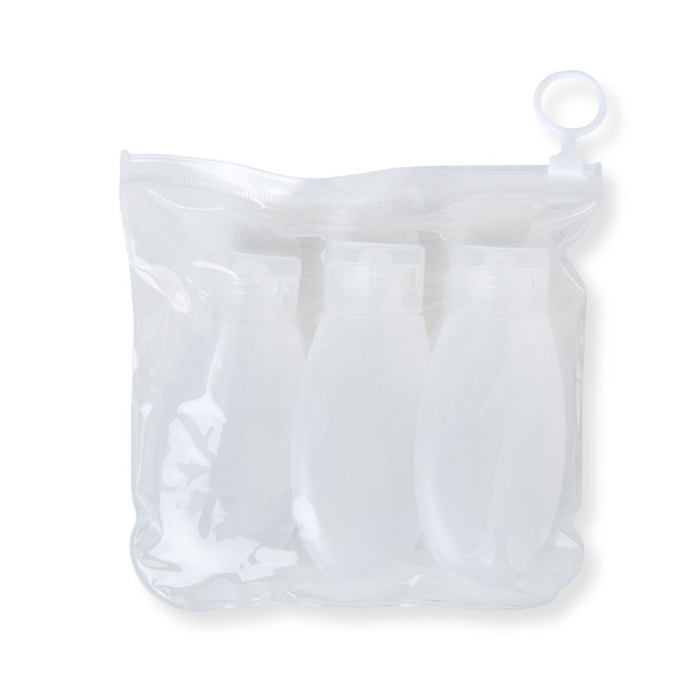 KIT VIAGEM 3 PEÇAS SPX-18930-TRA NA COR TRANSPARENTE