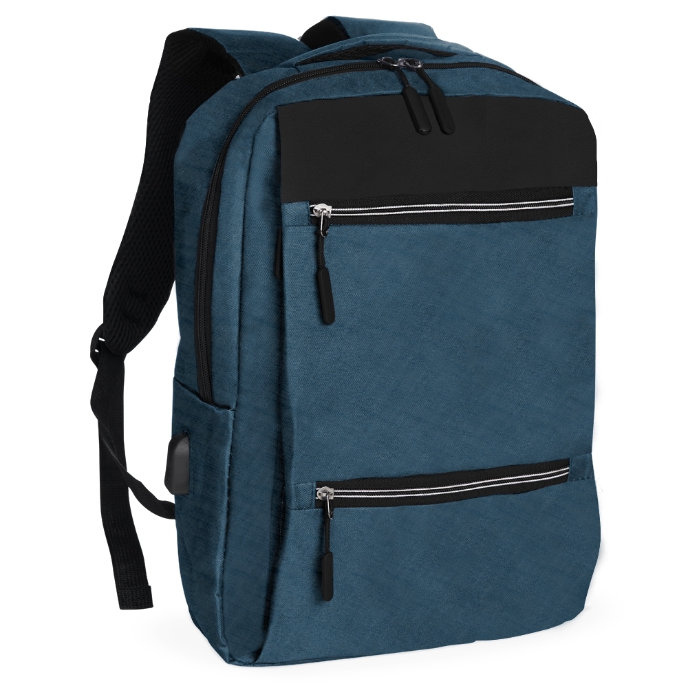 MOCHILA NYLON USB 20L  SPX-01318-AZU NA COR AZUL