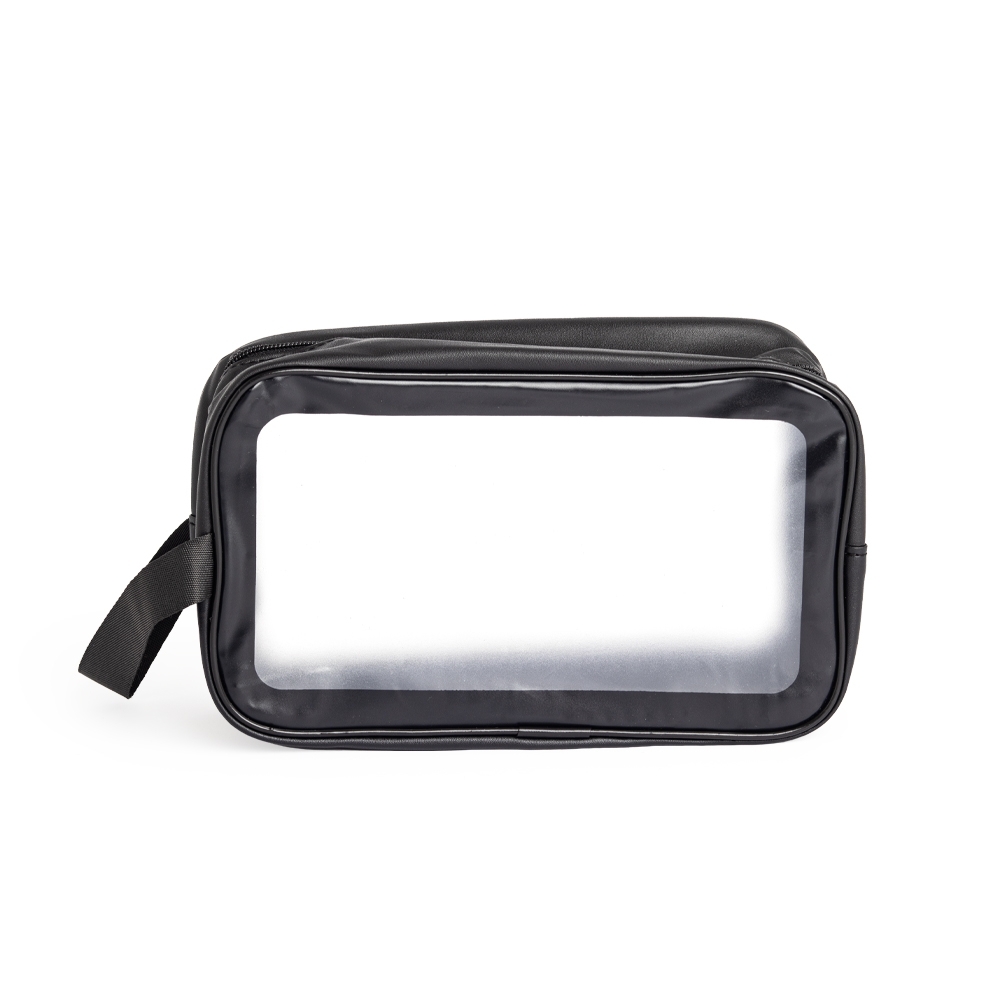 NÉCESSAIRE PVC IMPERMEÁVEL SPX-18808-PRE NA COR PRETO