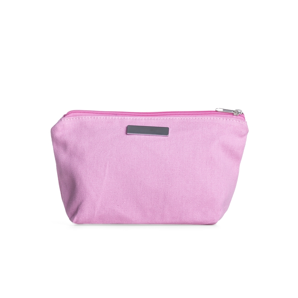 NECESSAIRE DE LONA COM PLAQUINHA SPX-P@08335-RSC NA COR ROSA