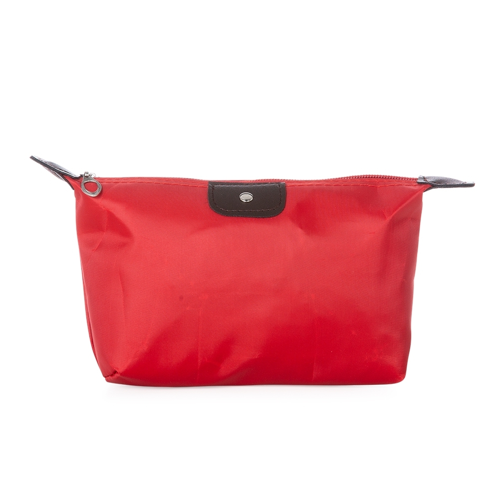 NECESSAIRE EM POLIESTER IMPERMEÁVEL  SPX-18516-VM/MAR NA COR VERMELHO
