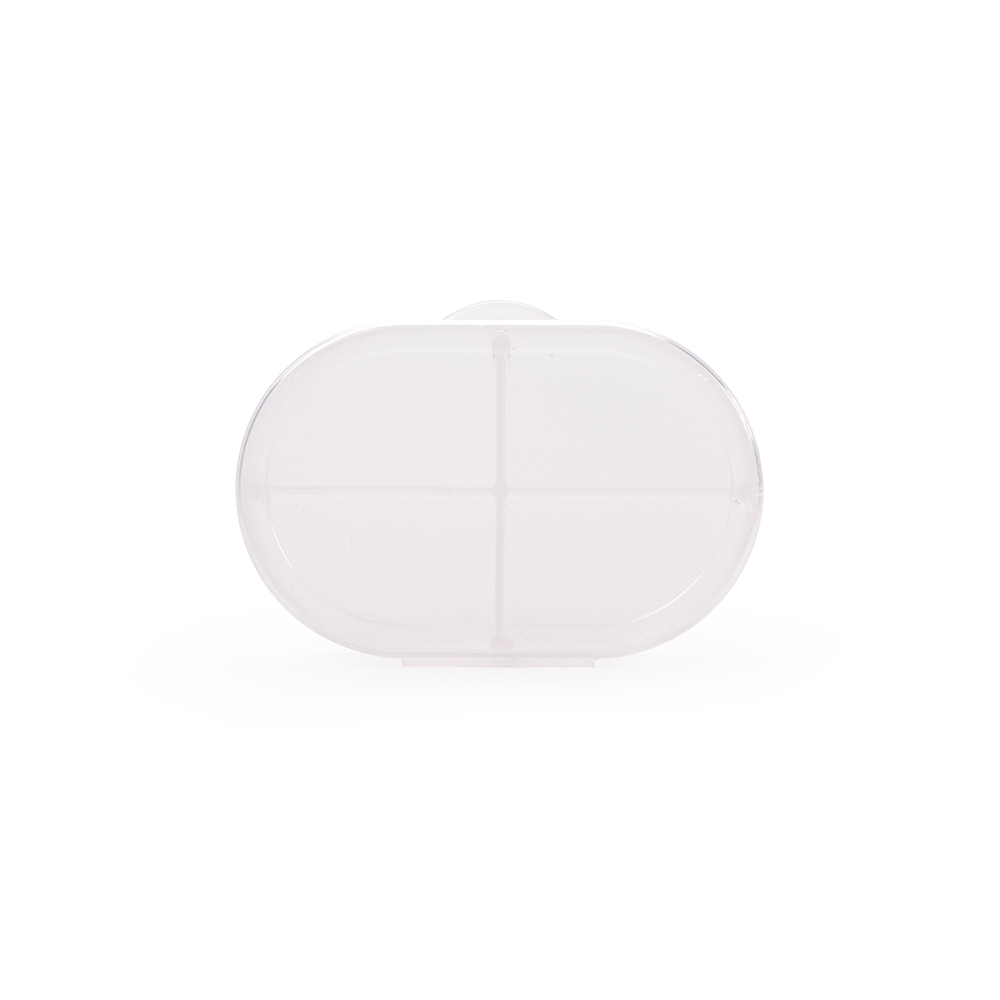 PORTA-COMPRIMIDOS PLÁSTICO SPX-15239-TRA NA COR TRANSPARENTE