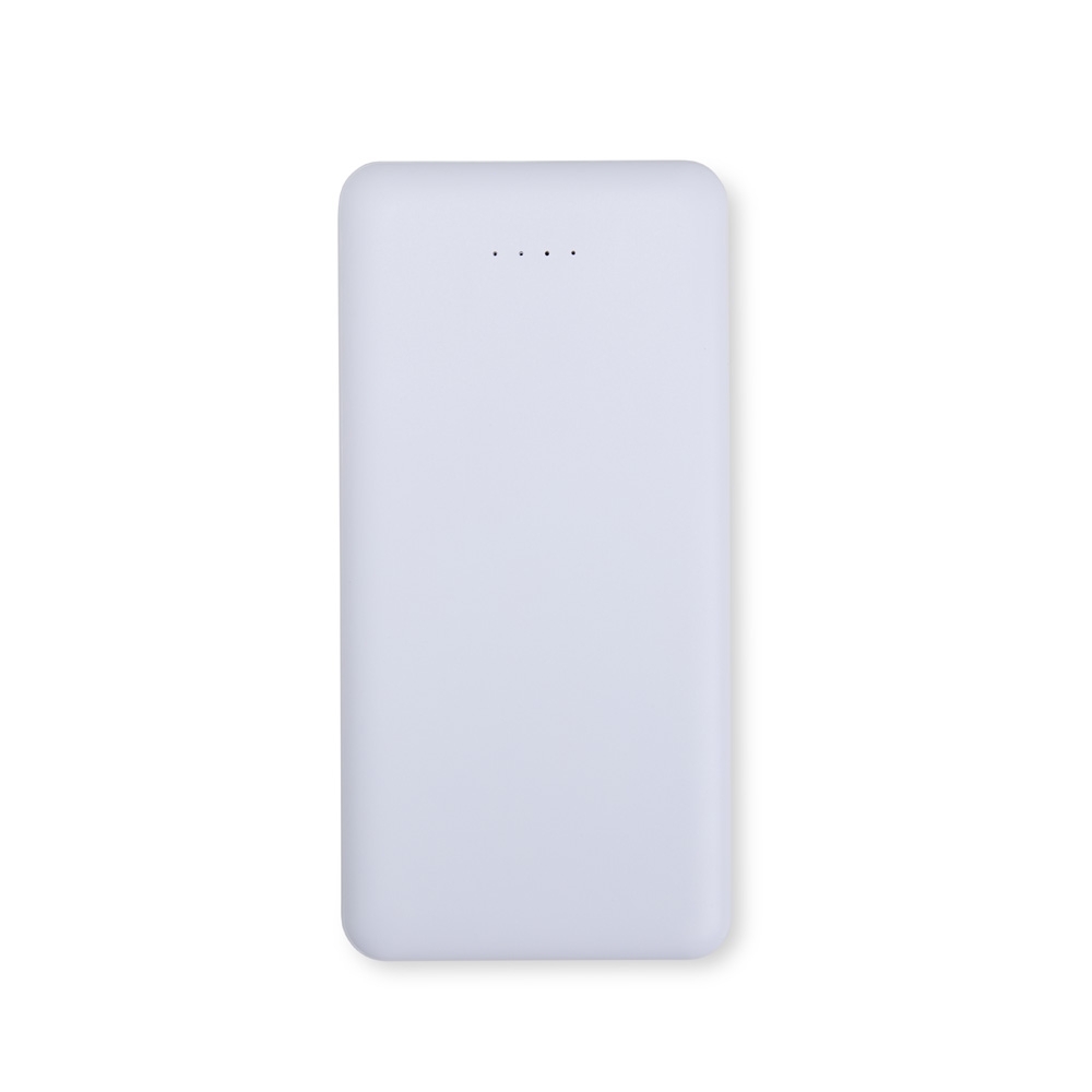 POWER BANK 10.000MAH COM INDICADOR LED SPX-08188-BCO NA COR BRANCO