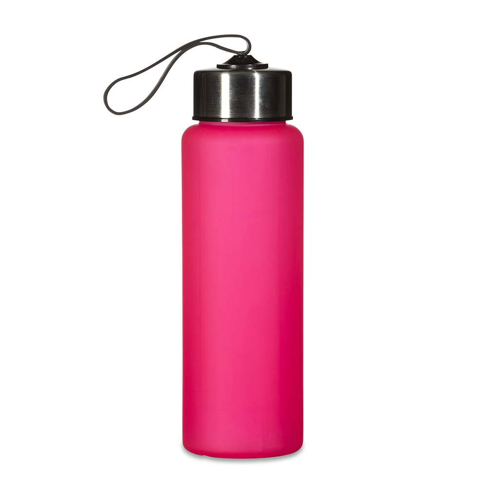 GARRAFA PLÁSTICA 680ML SPX-14415-ROS NA COR ROSA