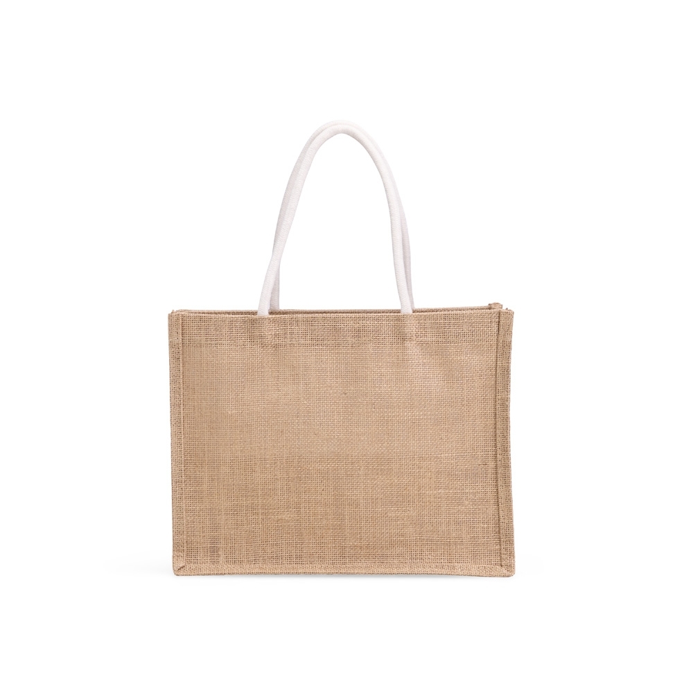 SACOLA DE LINHO SPX-08067-BEG/BCO NA COR BRANCO