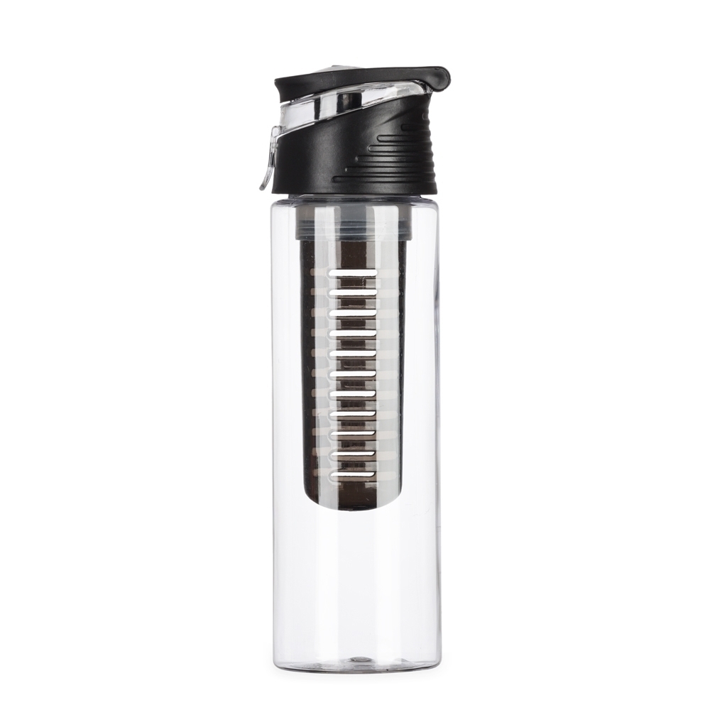 SQUEEZE PLÁSTICO 700ML COM INFUSOR SPX-13764B-PRE NA COR PRETO