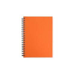 CADERNO CAPA EMBORRACHADA SPX-13708-LAR NA COR LARANJA