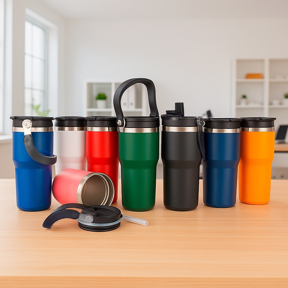 COPO TÉRMICO 600ML SPX-08340-LAR NA COR LARANJA