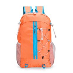 MOCHILA DOBRÁVEL POLIÉSTER 23L SPX-01334-LAR/AZU NA COR LARANJA